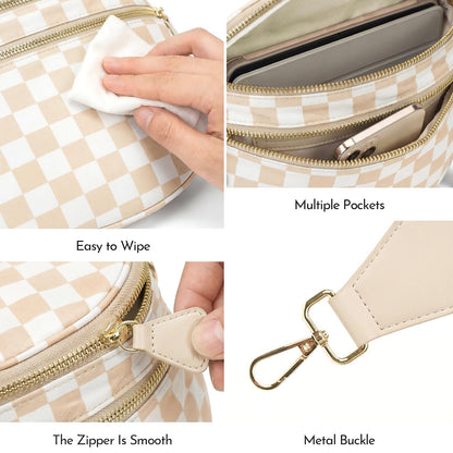 Checkered Crossbody Bum Bag