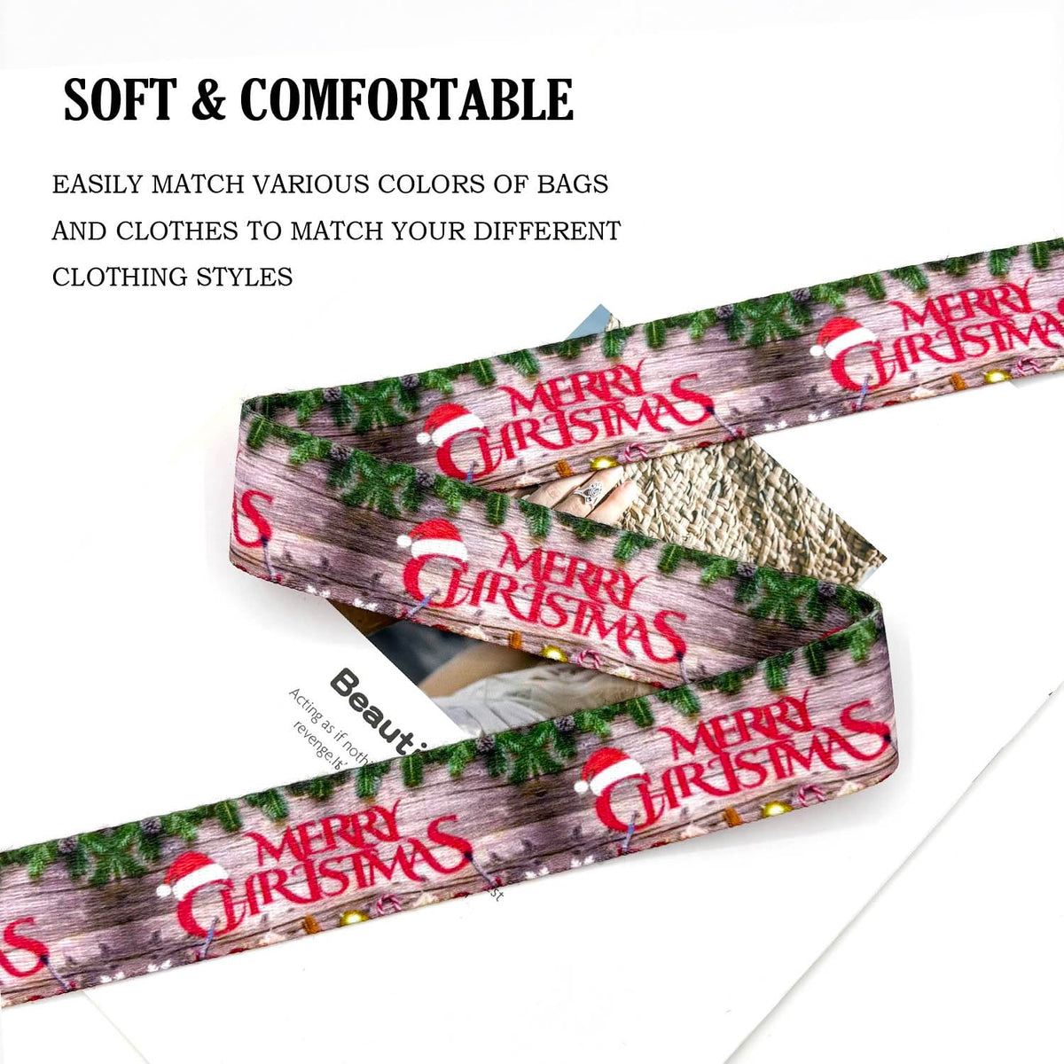 Christmas-Themed Bag Strap