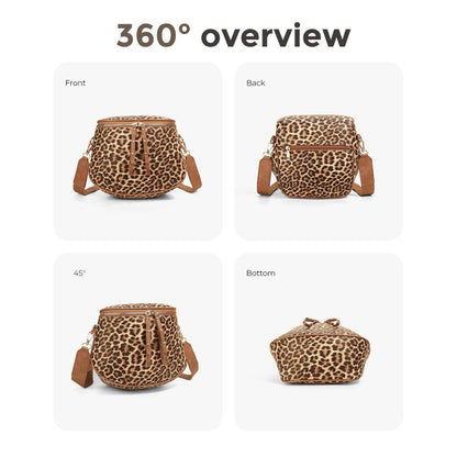 Straw Crossbody Bum Bags for Women Spacious Sling Purse