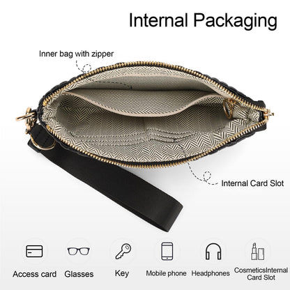 Woven Checkered Wristlet Wallets for Women