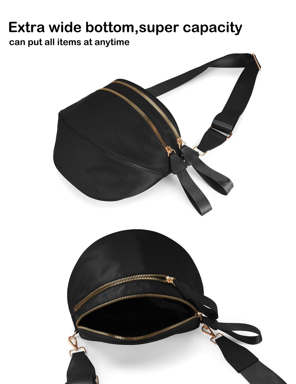 Cherry Print Crossbody Bum Bag Large Capacity Belt Bag