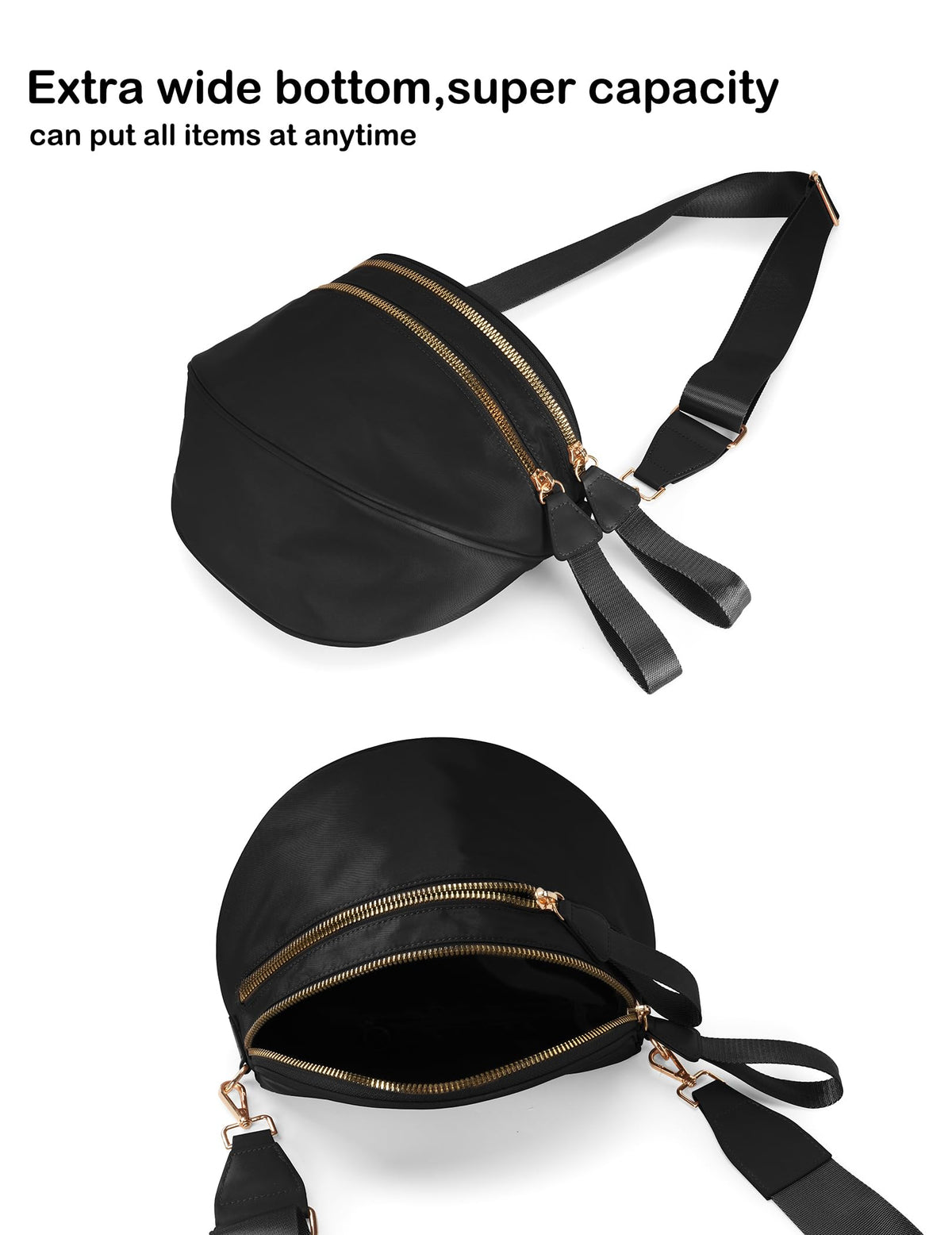Cherry Print Crossbody Bum Bag Large Capacity Belt Bag
