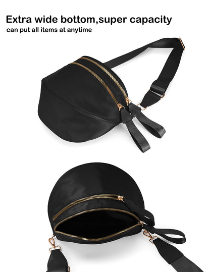 Cherry Print Crossbody Bum Bag Large Capacity Belt Bag
