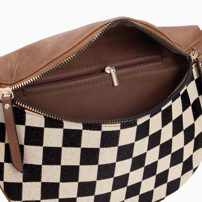 Checkered Crossbody Bag Bum Bags for Women