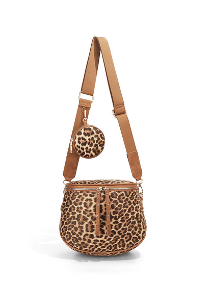 Straw Crossbody Bum Bags for Women Spacious Sling Purse